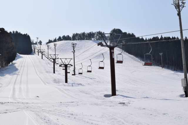 天気の良いスキー場は気持ちいい