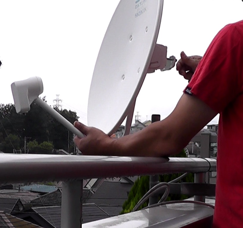 自宅のBSアンテナを4K対応のものに交換する